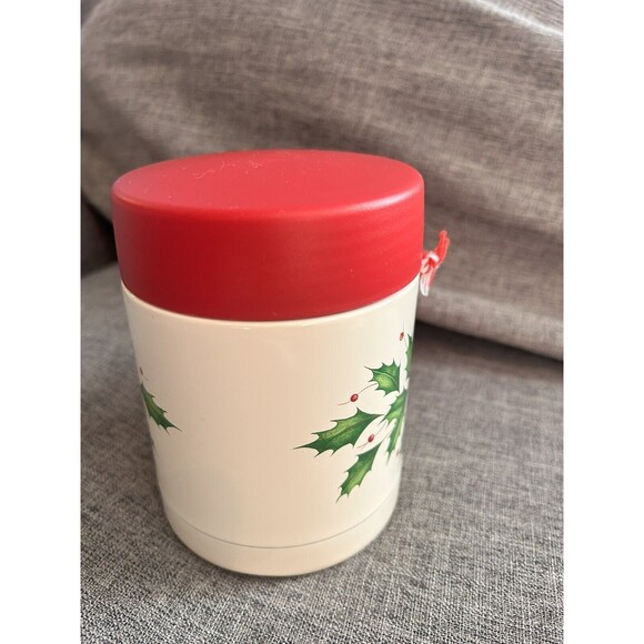 Lenox Holiday Stainless Steel Insulated Food Container New - Picture 4 of 9